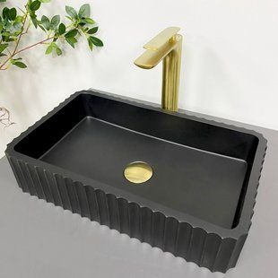 Умывальник VBI Florentia black matt накладной VBI-015001, Черный матовый