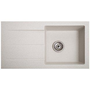 Кухонна мийка Romzha Quadro Biela RO48683, Білий