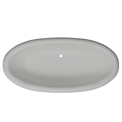 Ванна отдельностоящая глянцевая Amidicon Olimpia 180x90 черная на пьедестале из литого камня OLIMPIA_180_piad_BLACK_HL, Черный