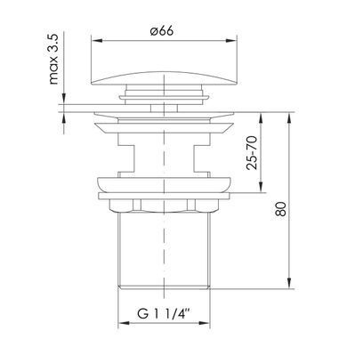 Донный клапан Imprese Brenta ZMK081906500 никель
