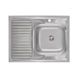 Кухонна мийка Lidz 6080-R Satin 0,6 мм (LIDZ6080R06SAT), Satin