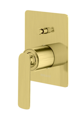 Душевая система скрытого монтажа Kohlman Experience Brushed Gold + Box скрытого монтажа QW210EGDBR30, Золотой