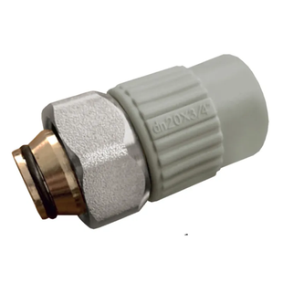 Муфта с евроконусом и накидной гайкой Koer 20x3/4 PPR K0240.Pro KP2606