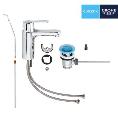 Набор смесителей 3 в 1 для ванной комнаты Grohe QuickFix Get M-Size UA202701MQ, Хром