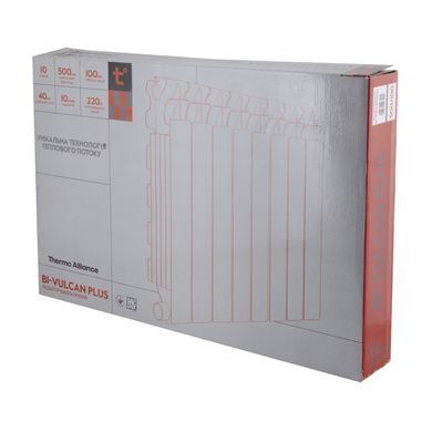 Радіатор біметалічний Thermo Alliance Bi-Vulcan PLUS 500/100 1,8 кг, Білий
