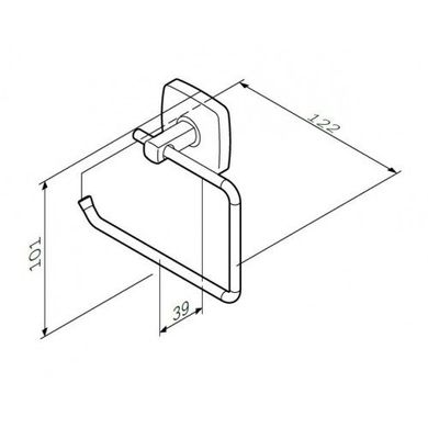 Тримач туалетного паперу AM.PM Gem A9034100, Хром