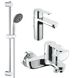 Набір змішувачів 3 в 1 для ванної кімнати Grohe QuickFix Get M-Size UA202701MQ, Хром