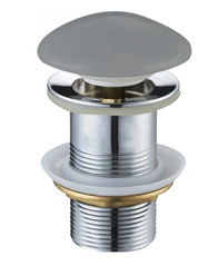 Донный клапан Mexen click-clack Gray Matt без перелива, с керамической крышкой MEX-79910-61, Никель