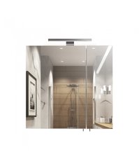 Дзеркальна галерея для ванної кімнати Мойдодир Руна 70 з LED підсвіткою, Білий