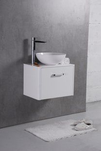 Тумба с умывальником Fancy Marble Fiji-60 Б Si, Белый