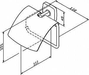 Держатель туалетной бумаги закрытый AM.PM Gem A90341400, Хром