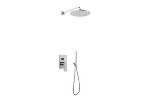 Душова система Kohlman Texen 40 chrome + BOX прихованого монтажу QW210TR40, Хром