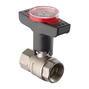 Кран кульовий з пластиковою ручкою та термометром Koer KR.240 - 1" Гг KR3119