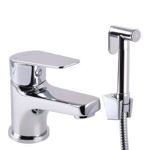 Смеситель для умывальника Topaz Capri TCA-15206-H43 гигиен. с стоп-лейкой, встроенный клапан,D35, Хром