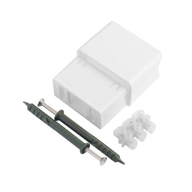 Комплект скрытого подключения Navin для полотенцесушителя - универсальный (белый) 24-122630-5030, Белый матовый