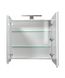 Зеркальная галерея для ванной комнаты Мойдодыр Руна 70 с LED подсветкой, Белый