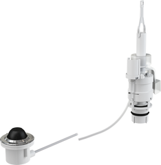 Кнопка пневматического смыва на расстоянии – ножное управление, металл, монтаж: в пол  AlcaPlast MPO12, Хром