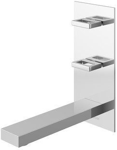 Змішувач для умивальника Kohlman Nexen chrome + BOX прихованого монтажу QW196U, Хром