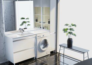 Тумба с умывальником Fancy Marble R/L Jamaica 1500 Б, Белый