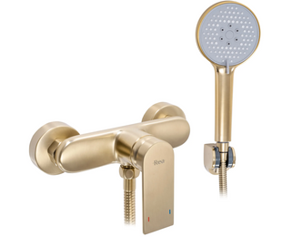 Смеситель для душа Rea Verso настенный brushed gold REA-B6566, Золотой