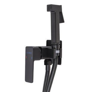 Набор гигиенического душа скрытого монтажа Globus Lux Milano GLM-0-106MIX-BB, Черный матовый