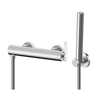 Змішувач для душу Kohlman Boxine chrome настінний KPL-QW120B, Хром