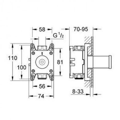 Скрытая часть Grohe Grohtherm 35034000