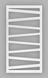 Электрический полотенцесушитель Genesis-Aqua Genesis 80x53 см белый w7004