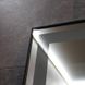 Зеркало Dusel DE-M0061S1 Black 75x120 см с часами, Черный