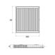 Радиатор стальной Aquatronic 11-К 500x2000 боковое подключение, Белый