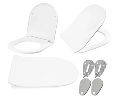 Сидіння для унітазу Rea Flat white abs REA-C6002, Білий