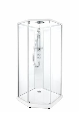 Душова кабіна Ido Showerama 10-5 90x90 558.113.00.1, Білий, прозорий, білий