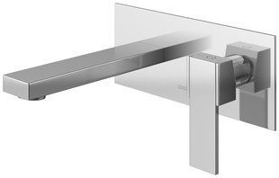 Змішувач для умивальника Kohlman Excelent chrome + BOX прихованого монтажу QW185H, Хром