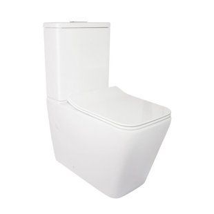 Унитаз-компакт Qtap Crow безободковый с сиденьем Soft Close QT05222170W, Белый