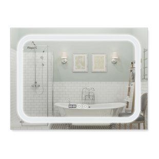 Зеркало Qtap Mideya 800x600 (DC-F906) с LED-подсветкой и антизапотеванием QT2078F906W, Белый