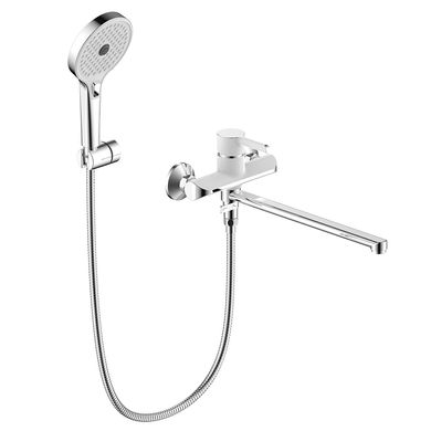 Змішувач для ванни Gappo G2203-8, білий/хром, Хром