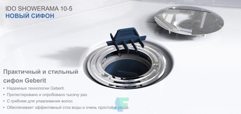 Душова кабіна Ido Showerama 10-5 90x90 558.113.00.1, Білий, прозорий, білий