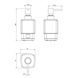 Дозатор для жидкого мыла Volle Teo матовое стекло/хром 15-88-121, Хром