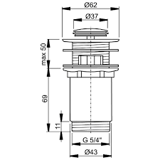 Донний клапан Alcaplast A391