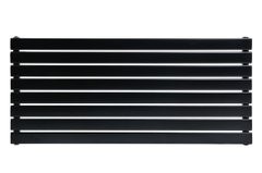 Горизонтальный дизайнерский радиатор отопления Arttidesign Livorno II G 8/600 чёрный матовый, Черный матовый
