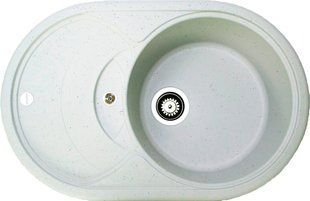 Кухонная мойка Adamant Shell 770x495x200 old stone 249223, Серый