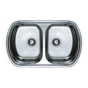 Кухонная мойка Haiba 80x49 Double decor HB0572, Decor