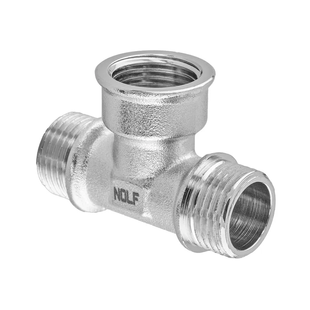 Трійник Nolf Nfc.T06MFM-N-1/2"MFM нікельований NF3100