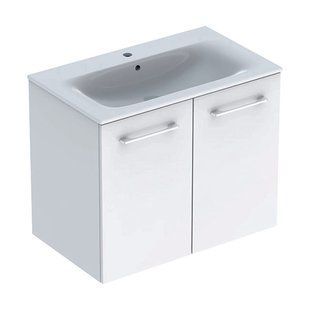 Тумба с умывальником Geberit Selnova Square 80 см 501.256.00.1 белая