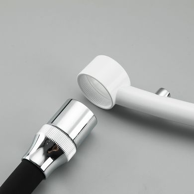 Смеситель для кухни высокий силиконовый гусак под фильтр латунный корпус Ø35 белый Gappo G4348 1/8, Белый