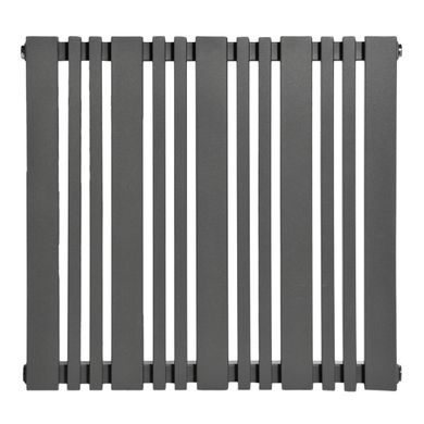 Горизонтальний дизайнерський радіатор опалення Arttidesign Lucca 13/550 сірий матовий, Антрацит