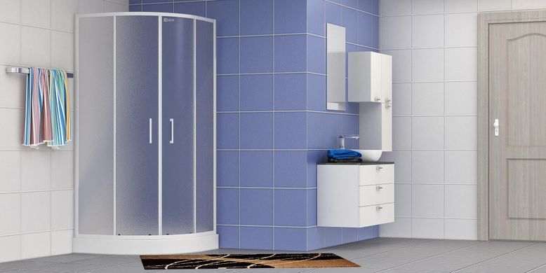 Душевая кабина Eger Tisza 80x80 стекло Zuzmara 599-020, Белый, матовый, белый