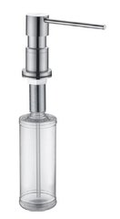 Дозатор жидкого мыла встраиваемый латунь/пластик 300 мл сатин Gappo G402-5 1/30, Хром матовый