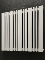 Горизонтальний дизайнерський радіатор опалення Arttidesign Lucca 13/550 білий матовий, Білий матовий