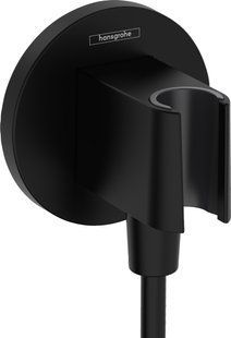 Шланговое подсоединение Hansgrohe FixFit Porter S с держателем Matt Black 26888670, Черный матовый
